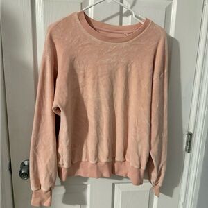 Pink TNA Velvet Sweatshirt